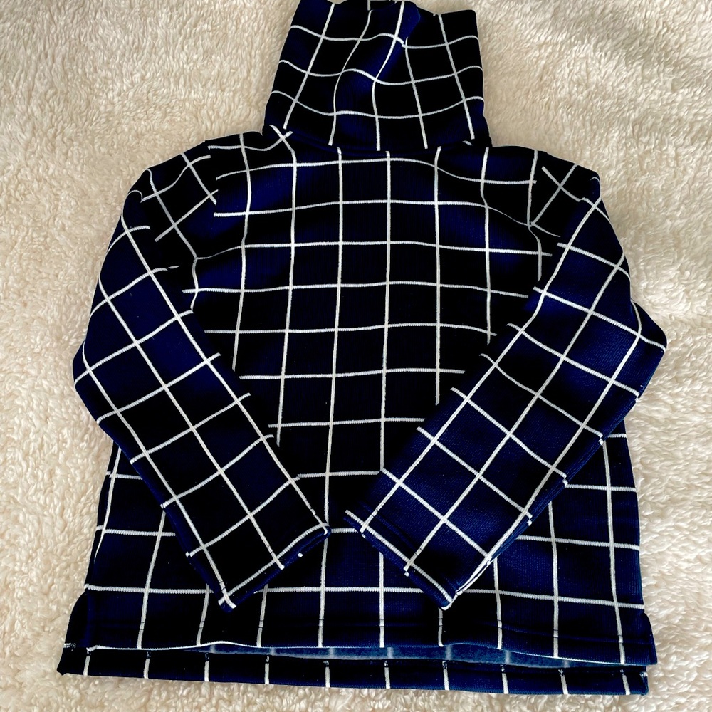 Funnel neck fleece lined shirt